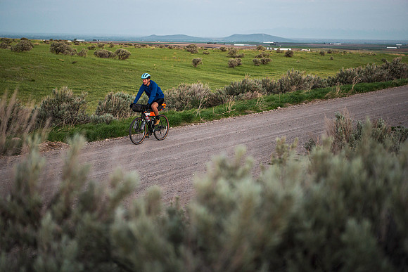 James rides a route starting and ending in Rexburg and looping through Green Canyon and Heisi Hot Springs.