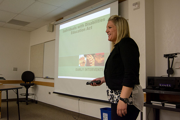 Jillisa Cranmer teaches Early Child Development at Brigham Young University-Idaho. Students also take lead and teach eachother as well.