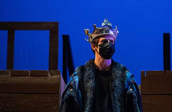 BYU-Idaho theatre department dress rehearsal of Shakespeare's Henry V.