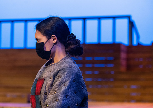 BYU-Idaho theatre department dress rehearsal of Shakespeare's Henry V.