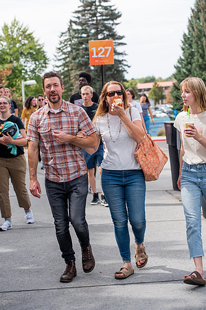 BYUI students return to campus for the Fall 2021 semester. New Freshman participate in Get Connected with their I-Groups on move-in day.