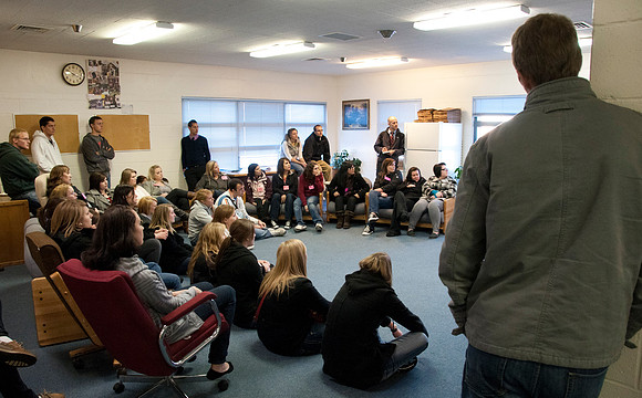Stephen Stokes Sociology class takes a Tour of the St. Anthony Juvenile Correction Center.