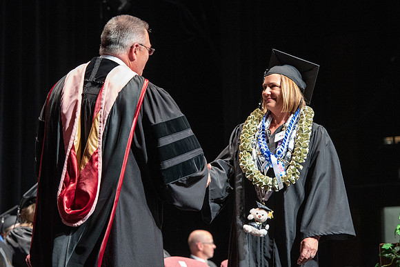 Graduates during Interdisciplinary Studies convocation.