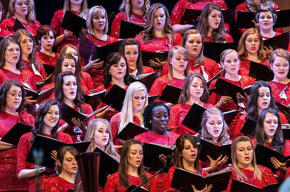 At the BYU-Idaho Christmas, the university dance department, choirs and orchestra, came together with guest artists Canadian Brass for a beautiful and uplifting show.