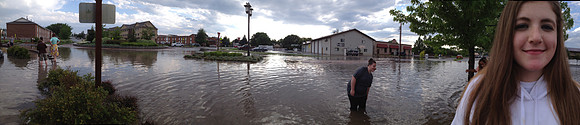 July 15, 2014 Over an inch of rain in less than an hour created a flash flood through Rexburg streets, through a few BYU-Idaho buildings and also flooded several students basement apartments. The even