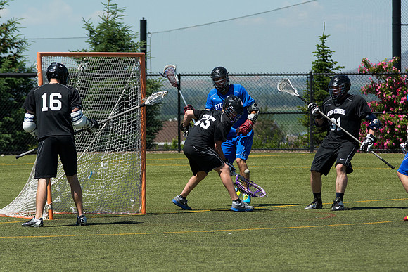 Brigham Young University-Idaho's men's lacrosse plays in the upper fields on campus.