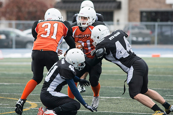 Competitive Football Championship game.