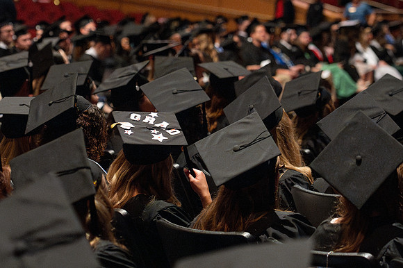 Graduates during convocation for the College of Education & Human Development