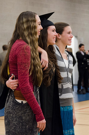 Students gather before, during and after the Graduation Commencement Ceremony.