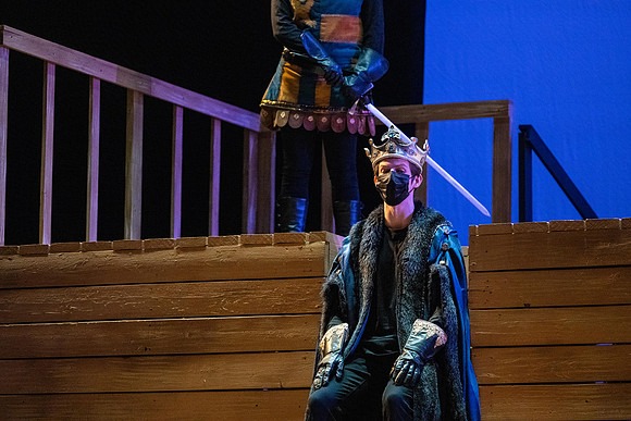BYU-Idaho theatre department dress rehearsal of Shakespeare's Henry V.