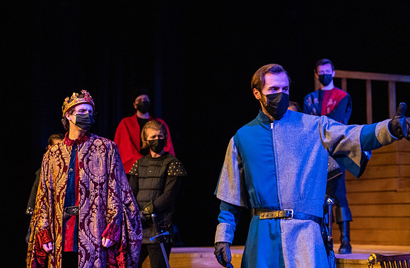 BYU-Idaho theatre department dress rehearsal of Shakespeare's Henry V.