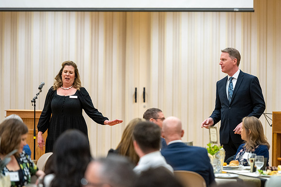 Eliza R. Snow Society, Evening of Honors, honoring Kevin Call for his years of service to the Arts.