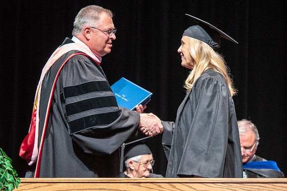 Graduates during Interdisciplinary Studies convocation.