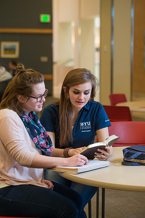 Student volunteers in Student Support work with new students in a Mentoring Program.