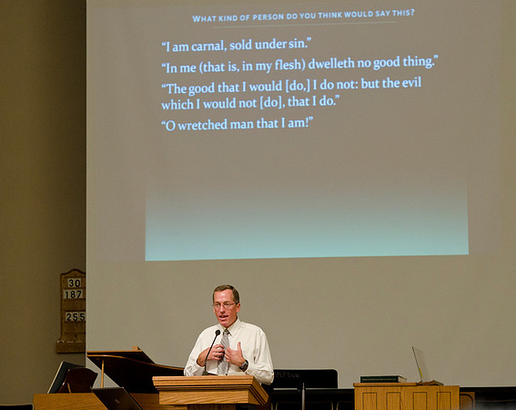 Education Week instructor Mark Ellison quotes the Apostle Paul from the New Testament. If Paul thinks he is a "wretched man" what kind of man are you?