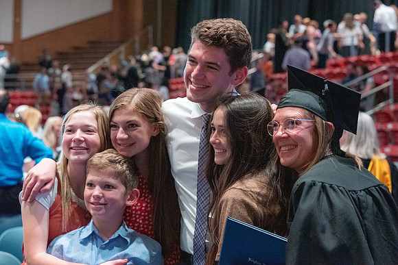Graduates during Interdisciplinary Studies convocation.