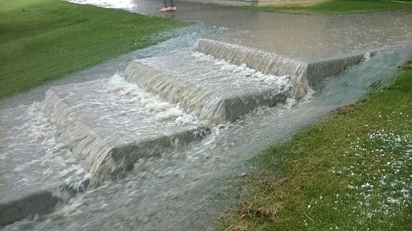 July 15, 2014 Over an inch of rain in less than an hour created a flash flood through Rexburg streets, through a few BYU-Idaho buildings and also flooded several students basement apartments. The even