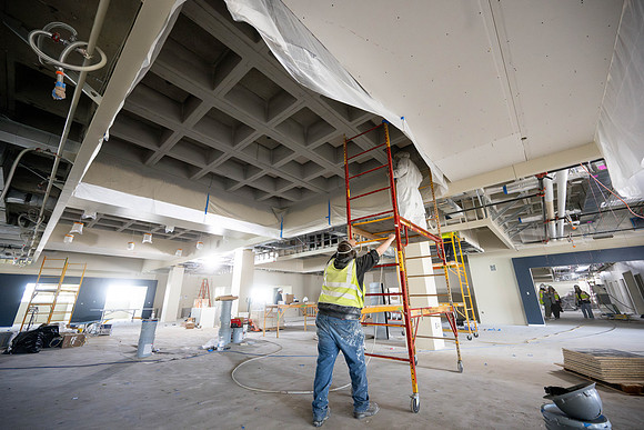 David O. McKay Library Construction Progress - Apr 2025
