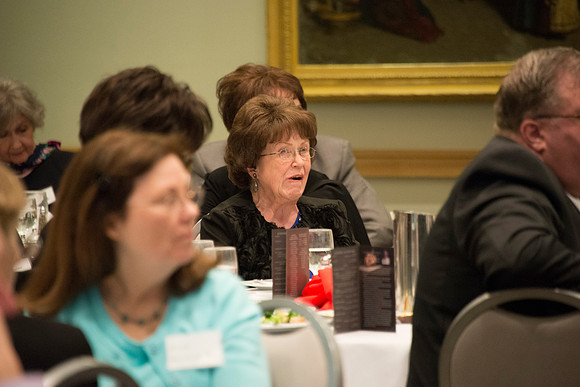 The Eliza R. Snow Society Honors Florence Bowman as she receives the Eliza R. Snow Award.