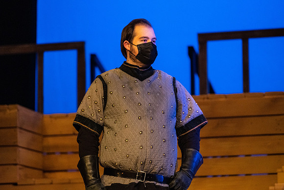 BYU-Idaho theatre department dress rehearsal of Shakespeare's Henry V.