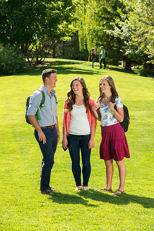 Student models for the Be Smart brochure cover.
