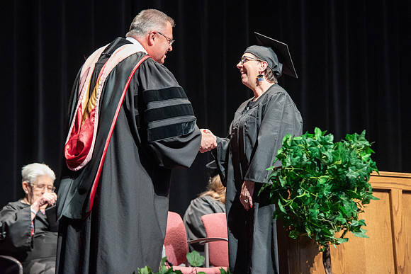 Graduates during Interdisciplinary Studies convocation.