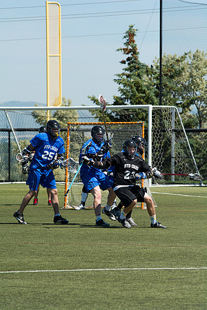 Brigham Young University-Idaho's men's lacrosse plays in the upper fields on campus.