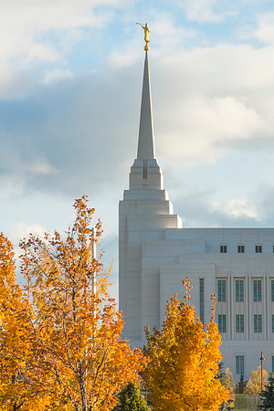 Rexburg Temple in the Fall