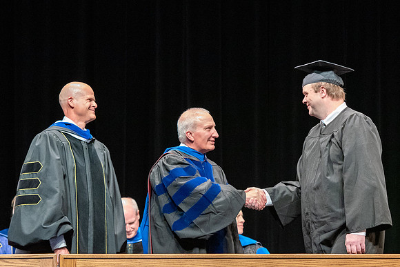 Graduates during convocation of the College of Physical Sciences and Engineering.