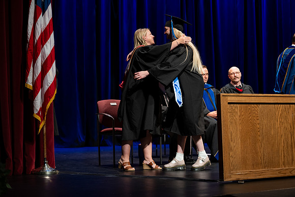 Graduates during convocation for the College of Performing and Visual Arts.