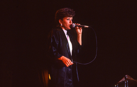 Singer, Sue Kruppa, performs at Ricks College for Centennial Spectacular.