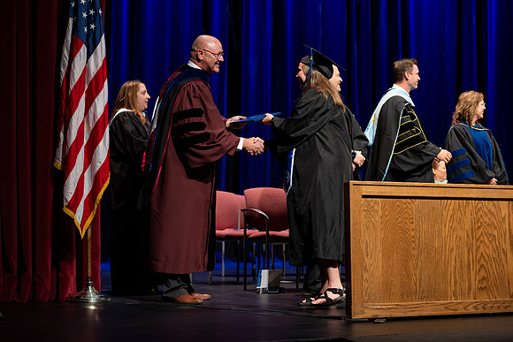Graduates during convocation for the College of Academic Success & Interdisciplinary Studies.