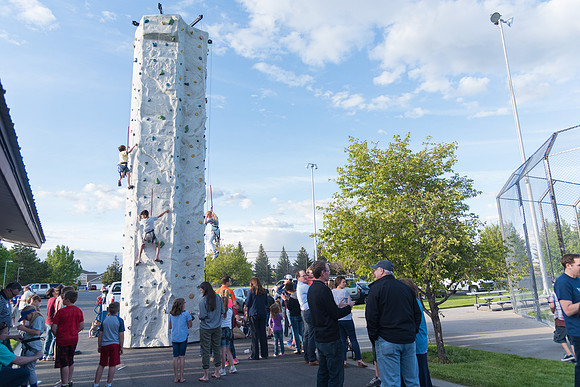 Pathway Worldwide employees and their families gather for a social in Rexburg. 2017