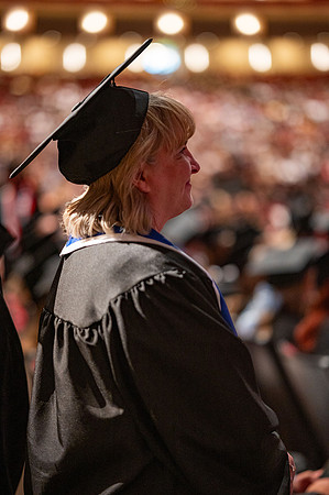 Graduates during convocation for the College of Agriculture and Life Sciences.
