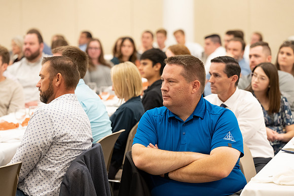 Design & Construction Management banquet.  Majors get the opportunity to meet with personnel from a variety of construction companies.