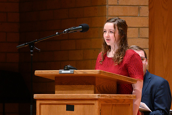 BYU-Idaho students and members of the Rexburg community gather to sing new hymns that have been written by the BYU-Idaho Community. (Students, Faculty/Staff,Community)