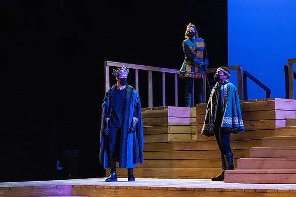 BYU-Idaho theatre department dress rehearsal of Shakespeare's Henry V.