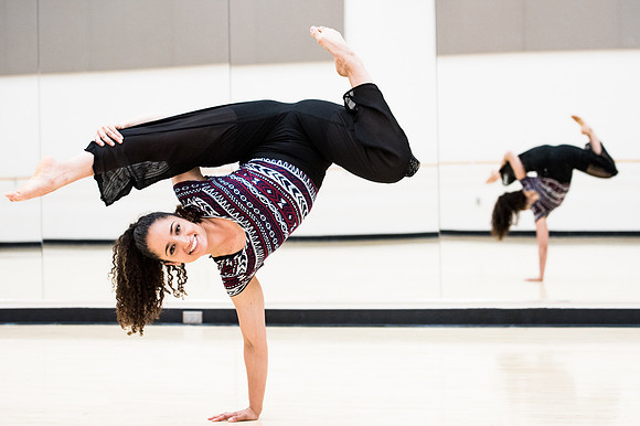 Michela is a Senior Dance performance major who specializes in modern and hip hop style dancing.