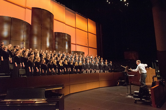 Men and women combined choir