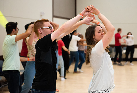 Latin Dance class at the Manwaring Center.