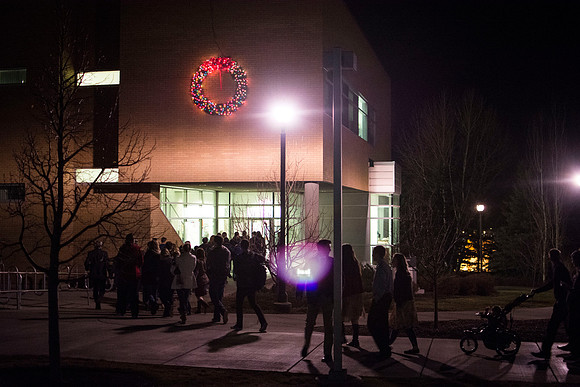 Students were uplifted by the Christmas Spirit as they travelled throughout campus buildings to view powerful presentations that illustrate the life of our Savior.