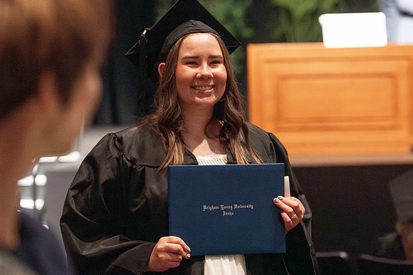 Graduates during convocation for the College of Education & Human Development