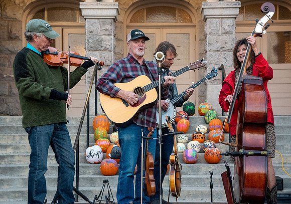 The Rexburg community celebrating the harvest of the potatoes through different activities at the Rexburg Tabernacle.