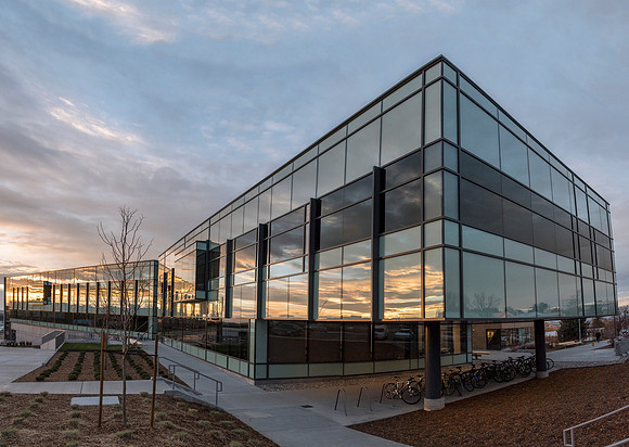 The Science & Technology Center at sunset.