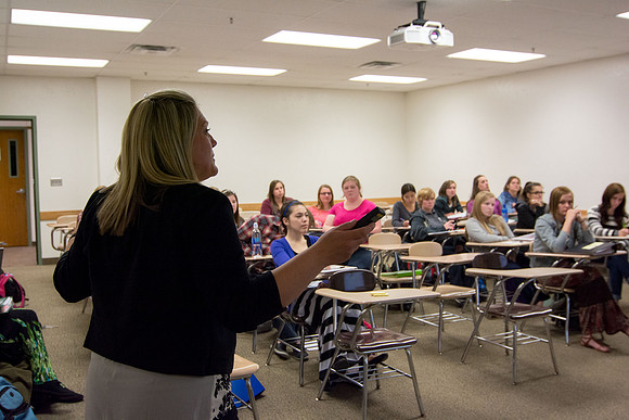 Jillisa Cranmer teaches Early Child Development at Brigham Young University-Idaho. Students also take lead and teach eachother as well.