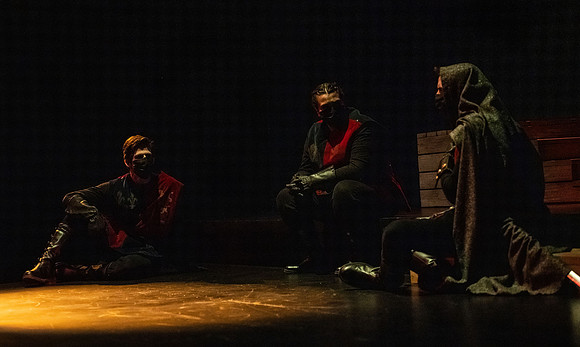 BYU-Idaho theatre department dress rehearsal of Shakespeare's Henry V.