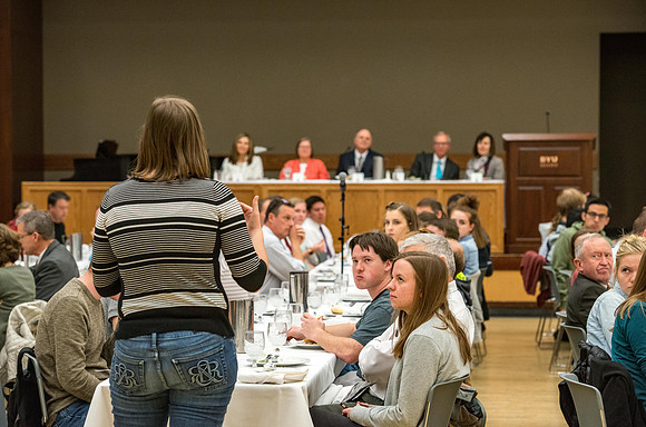 Students have the opportunity to enjoy a wonderful meal for only $3.00 and be part of the Devotional Luncheon.