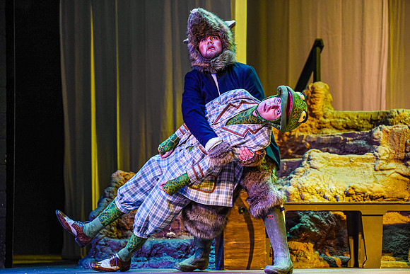The theatre department's dress rehearsal of the Wind in the Willows in the Snow Drama Theatre.