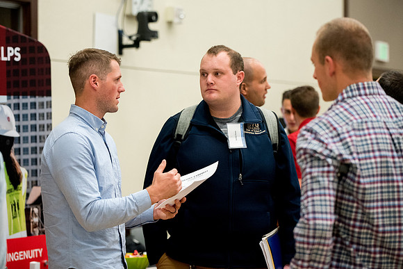 Construction Management major career fair.