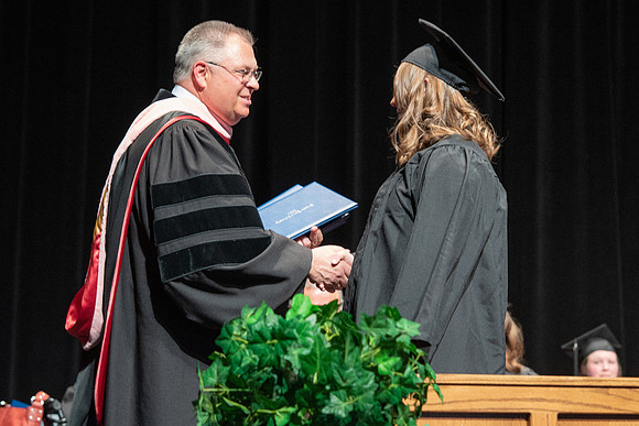 Graduates during Interdisciplinary Studies convocation.